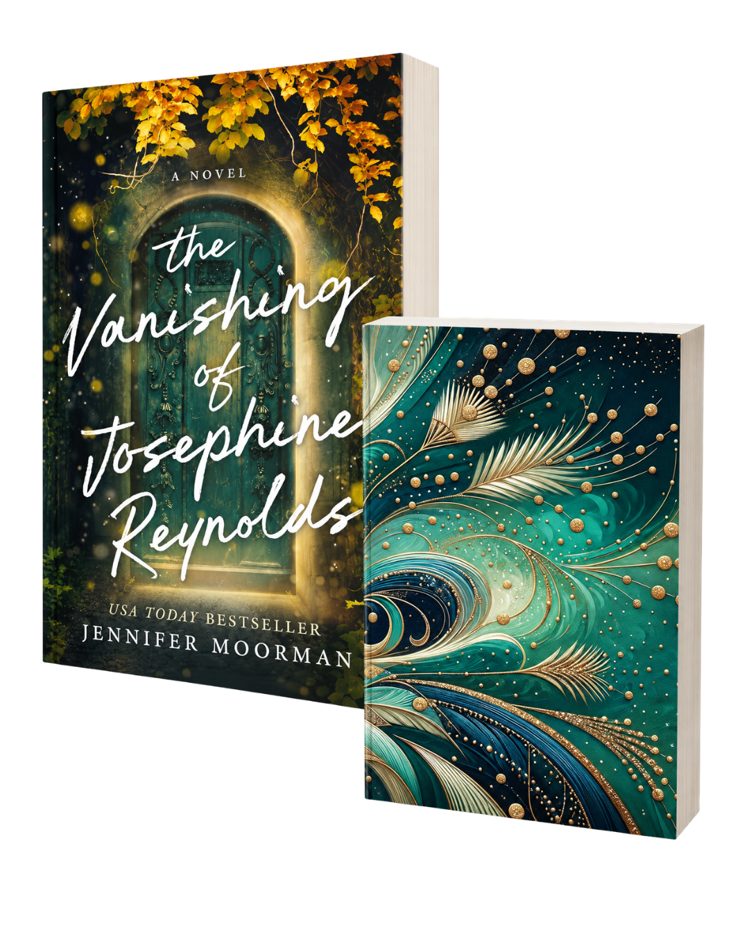 The Vanishing of Josephine Reynolds paperback with its matching Jazz Age art deco journal