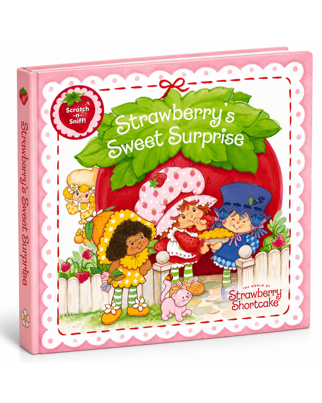 Strawberry's Sweet Surprise scratch and sniff board book by Jennifer Moorman